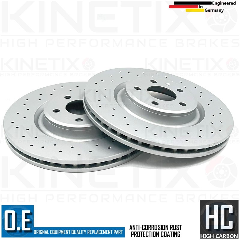 FOR AUDI S4 B8 FRONT DRILLED PERFORMANCE BRAKE DISCS BREMBO PADS SENSOR WIRE gallery