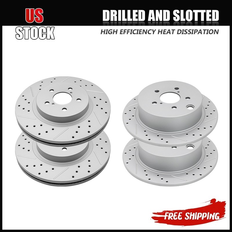Front Rear Brake Disc Rotors Set For 2018 – 2022 2023 Subaru Crosstrek Impreza