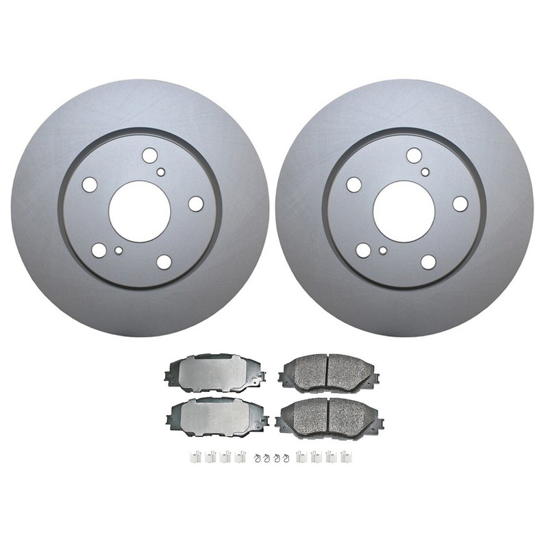 Front Brake Kit 275mm Rotors & Akebono ProACT Ceramic Pads For Toyota RAV4 Japan gallery