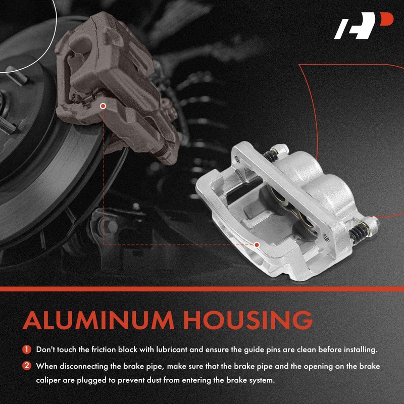 A-Premium Pair Front Brake Rotor & Pad + Brake Caliper for F-250 2005-2012 F350 gallery