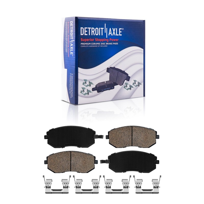 Front Rear Drilled Slotted Rotors Brake Pads for Subaru XV Crosstrek Forester gallery