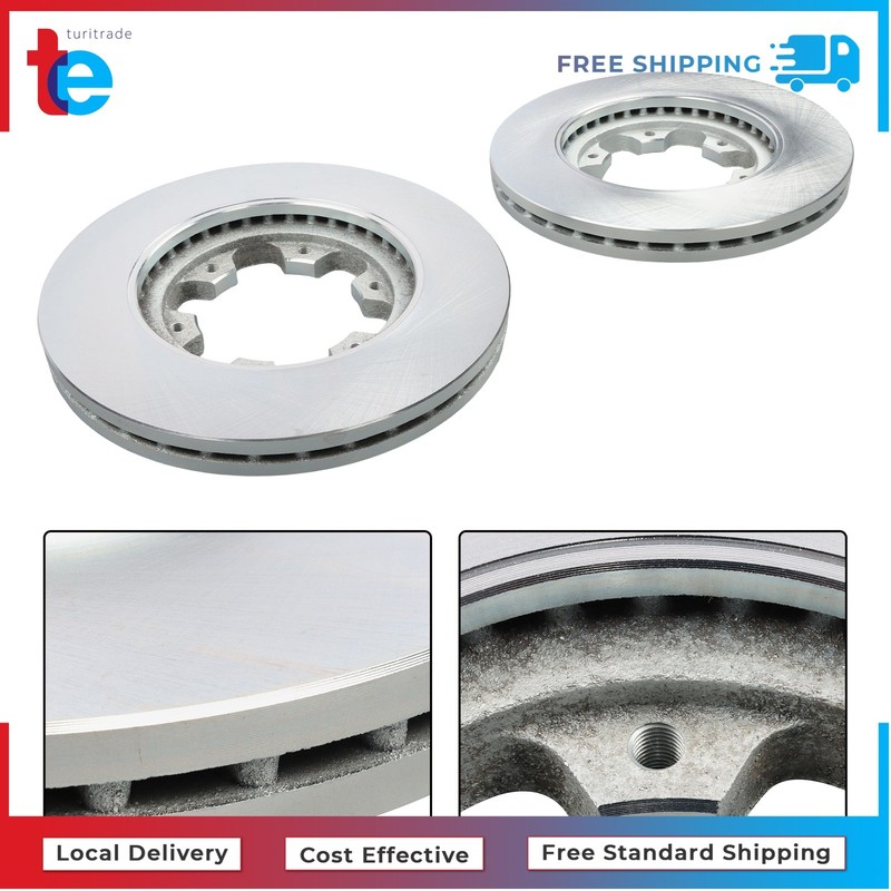 For Nissan D21 Pathfinder Pickup Front Disc Brake Rotors + Ceramic Brake Pads gallery