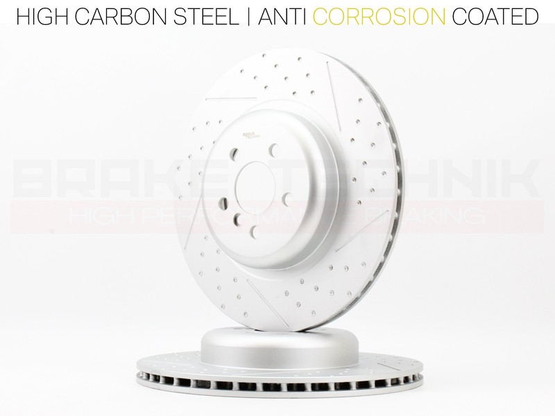 FOR BMW X7 40D XDRIVE G07 REAR PERFORMANCE DIMPLED SLOTTED BRAKE DISCS PAIR gallery