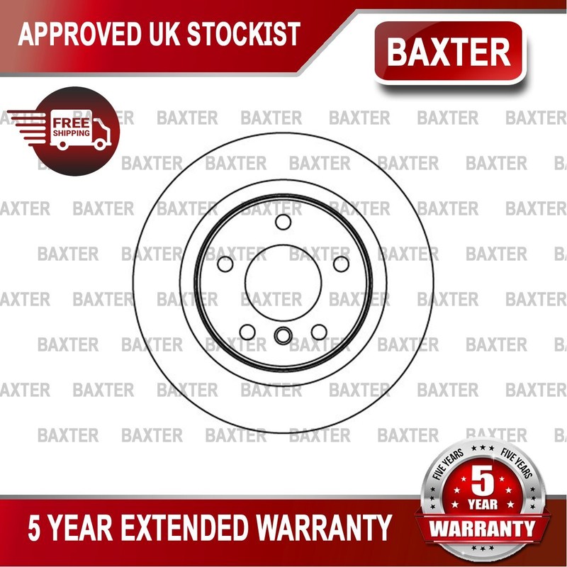 Fits BMW 1 Series 3 1.6 1.8 2.0 D + Other Models Baxter Rear 1x Brake Disc