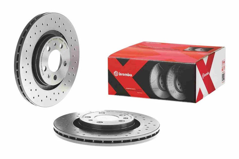 2x Brake Discs Pair Vented fits AUDI A3 8L1 1.9D Front 96 to 03 280mm Set Brembo gallery