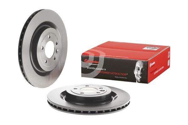 Rear Brake Discs Internally Vented Coated + Brake Pads Fits Land Rover BREMBO