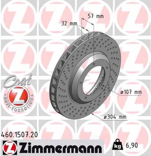 LORDCO – ZIMMERMAN 460150720 Disc Brake Rotor
