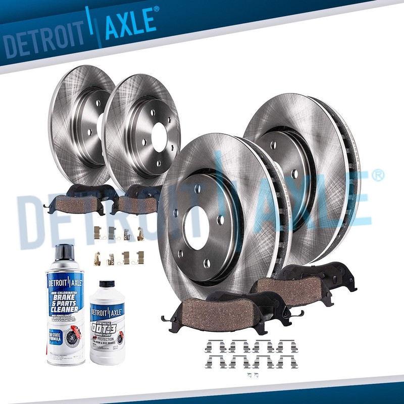 Front & Rear Brake Rotors + Ceramic Pads for 1999 2000 2001 Lexus RX300 4WD