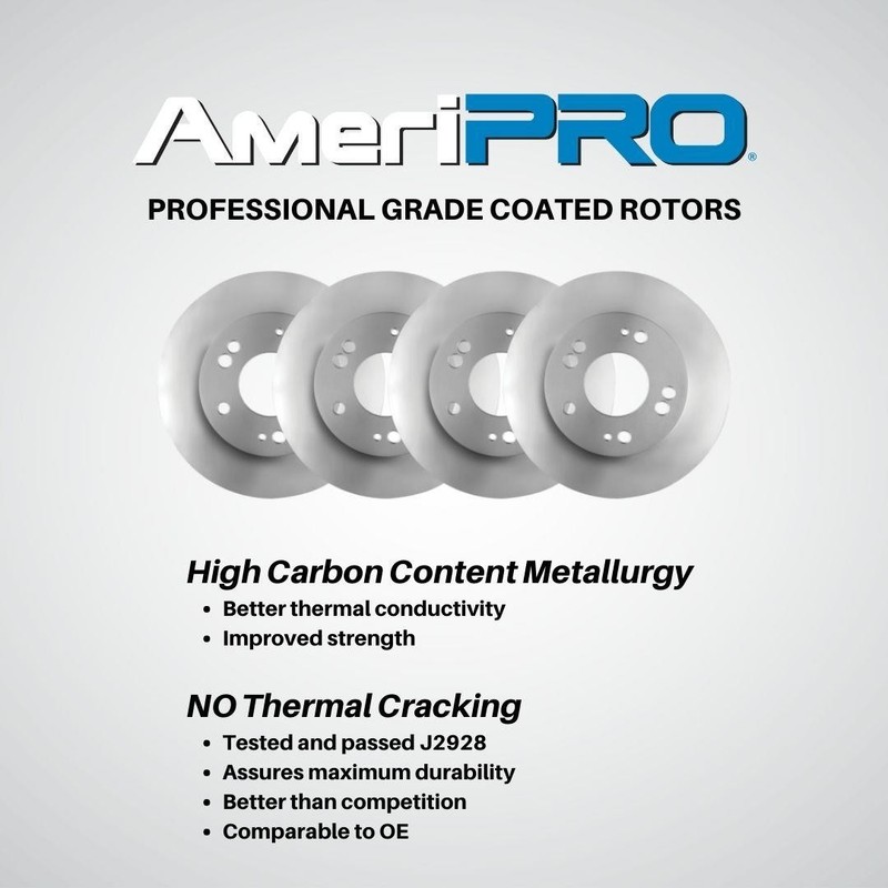 Rear Ceramic Pads & Coated Rotors Fits FORD E350 2008-2019 Dual Rear Wheel HD gallery