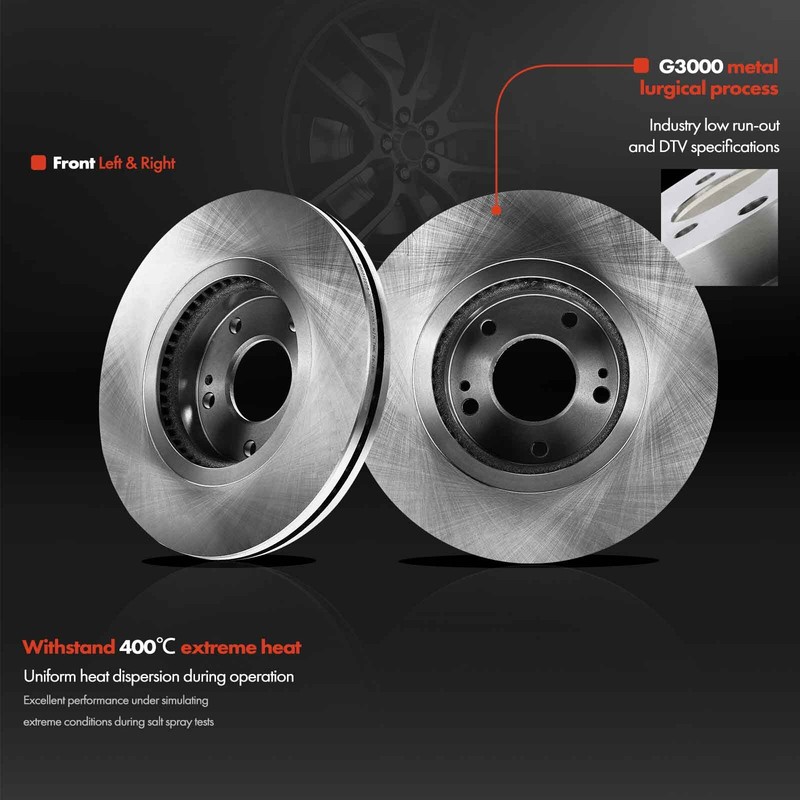 NewDisc Brake Rotors for Hyundai Santa Fe 2010-2012 Sorento 11-13 Sport Utility gallery