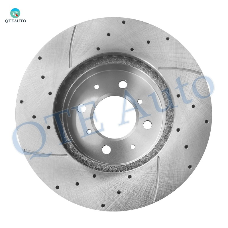 Front 262mm Drilled Slotted Brake Disc Rotors For 2010-2014 Honda Insight gallery