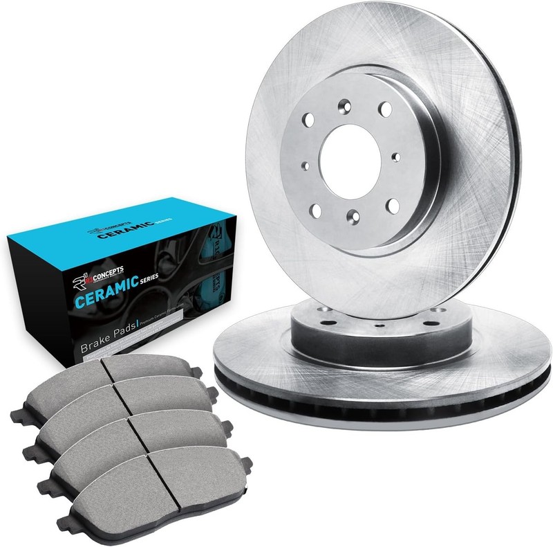 High-Performance Blank Brake Rotors & Ceramic Pad Kit - OEM Quality 2006-2019 gallery