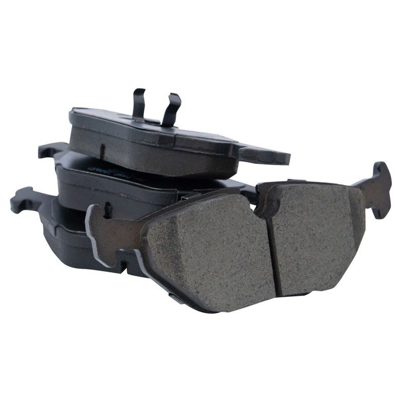 Rear Ceramic Brake Pad & Vented Performance Rotor Kit for BMW E39 5 Series gallery