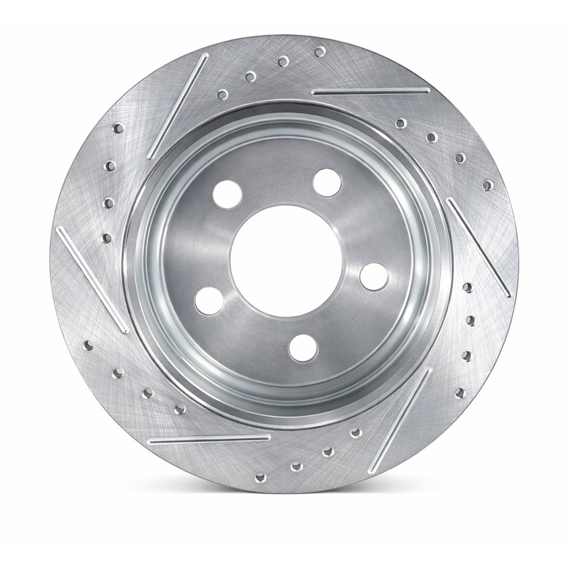 REAR Drilled Slotted Disc Rotors for 2003-2007 Liberty KJ 03-2006 Wrangler TJ gallery