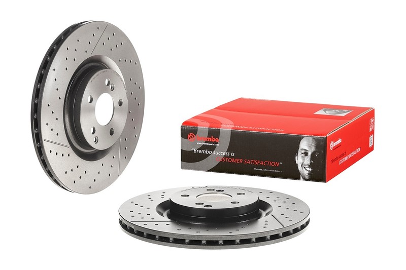 Brembo Rear Disc Brake Rotor for Mercedes-Benz (09.D339.11)
