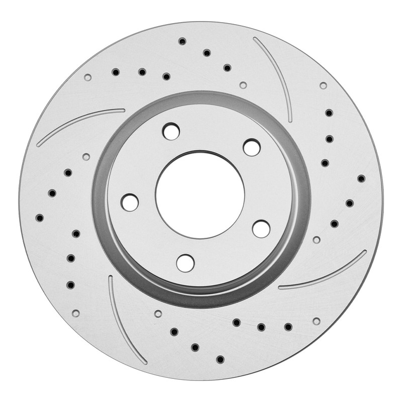 Front Drilled Slotted Disc Rotors & Ceramic Brake Pads for 2004 - 2012 Mazda 3 5 gallery