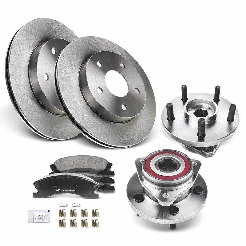 A-Premium Front Disc Brake Rotor & Pads & Hub Bearing for Jeep Grand Cherokee gallery