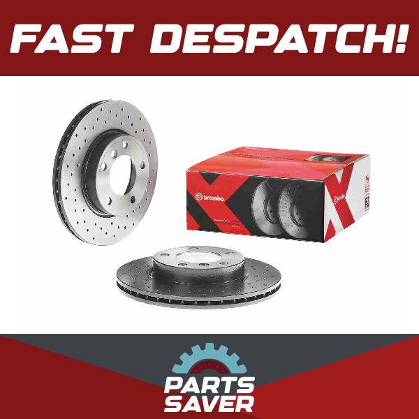 2x Brake Discs Pair Vented fits BMW 325 E36 2.5 Front 90 to 95 286mm Set Brembo