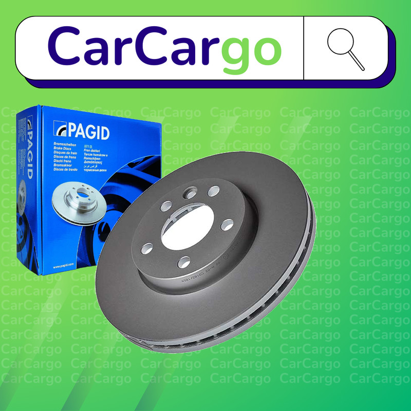 Pagid Vented Front Brake Discs VW Transporter/Caravelle 2.0 2003-2015 308 mm