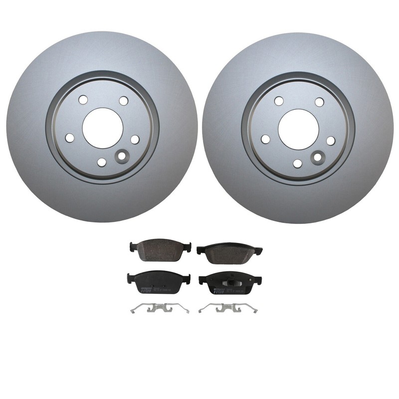 Front Brake Kit 320mm Disc Rotors TRW Pro Low-Met Pads For Ford Focus ST L4 FWD gallery