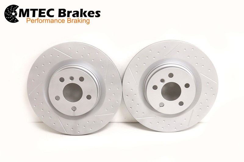 330mm Rear MTEC Brake Discs for BMW M235i xDrive F44 2019+ GEOMET Coated