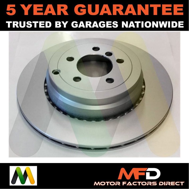 1x Brake Disc Rear Motaquip Fits Land Rover Range 2009-2012 4.4 D 4.9