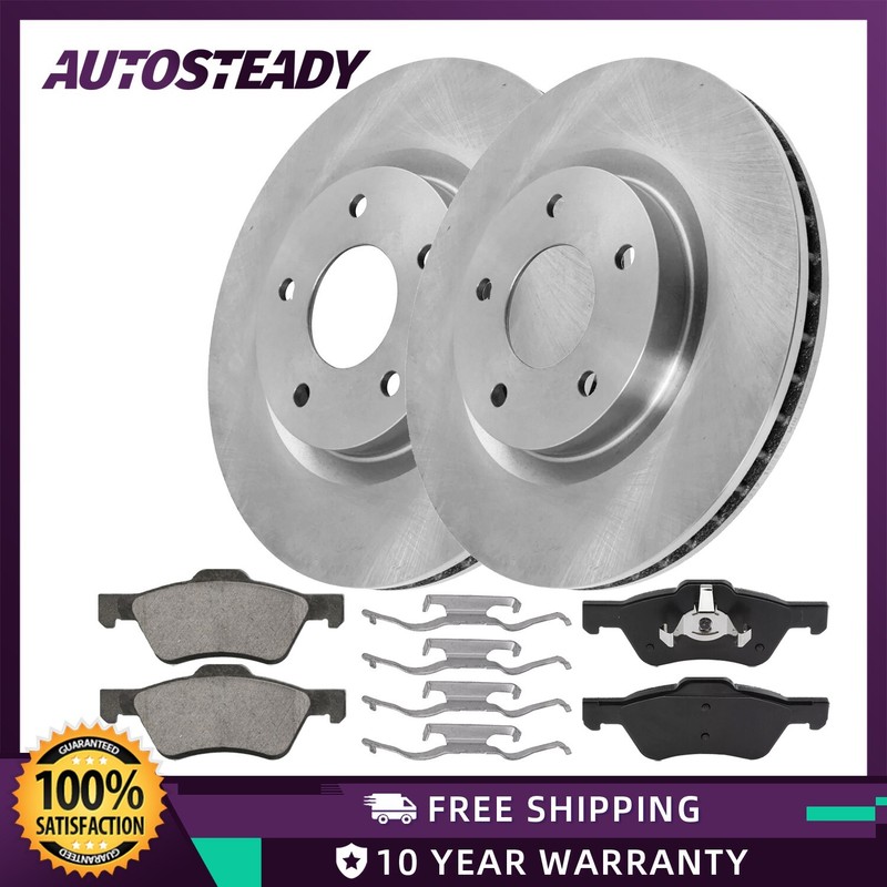 Front Disc Brake Rotors Ceramic Pads Kit for Ford Escape Mariner Tribute