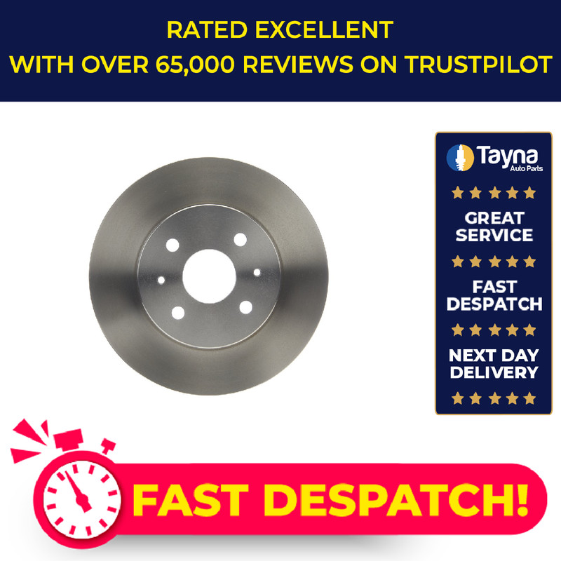 2x Brake Discs Pair Vented fits SUBARU JUSTY Mk4 1.0 Front 07 to 10 1KR-FE 254mm