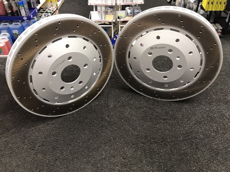 AUDI R8 RS4 B8 RS5 FRONT BRAKE DISC PAIR LEFT RIGHT 420615301A 420615301B