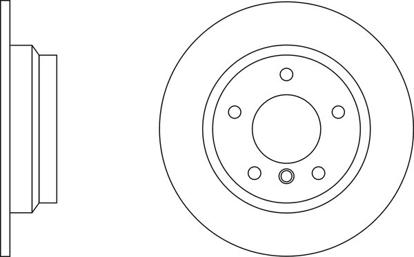 2x Apec Blue Rear Brake Discs 280mm Fits Bmw 3 Series 34211157936