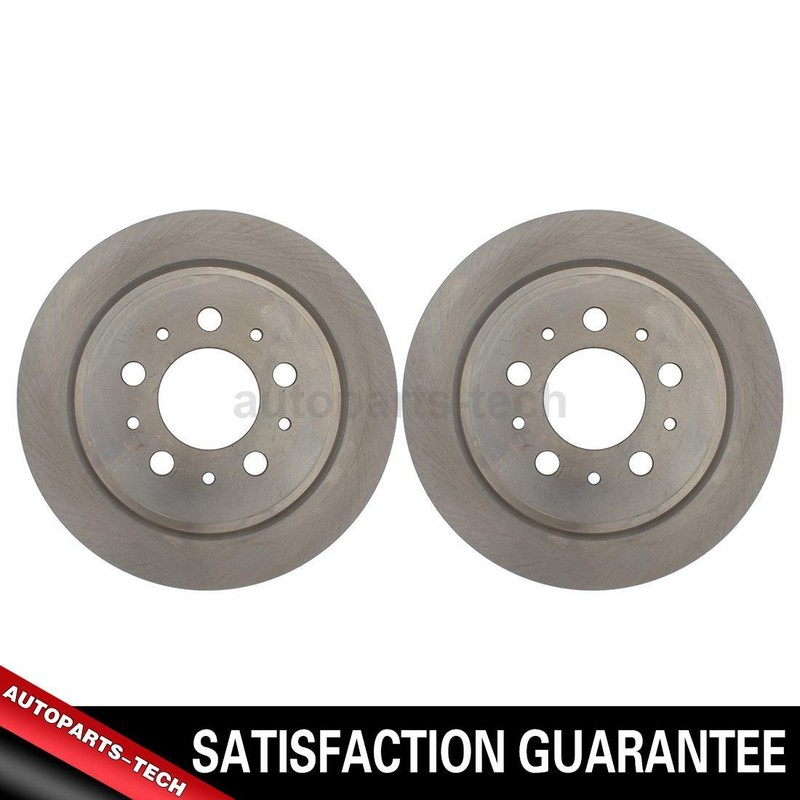 2x C-Tek Rear Disc Brake Rotors For Volvo S90 1997 1998