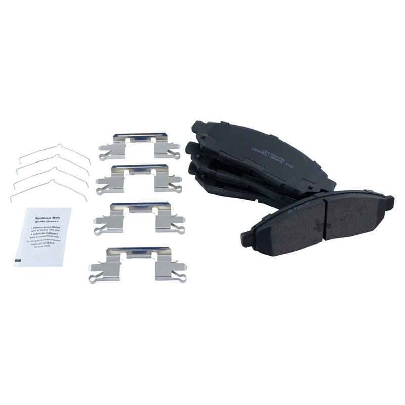 Brake Pad & Rotor Kit Ceramic Front & Rear w/Chemicals gallery