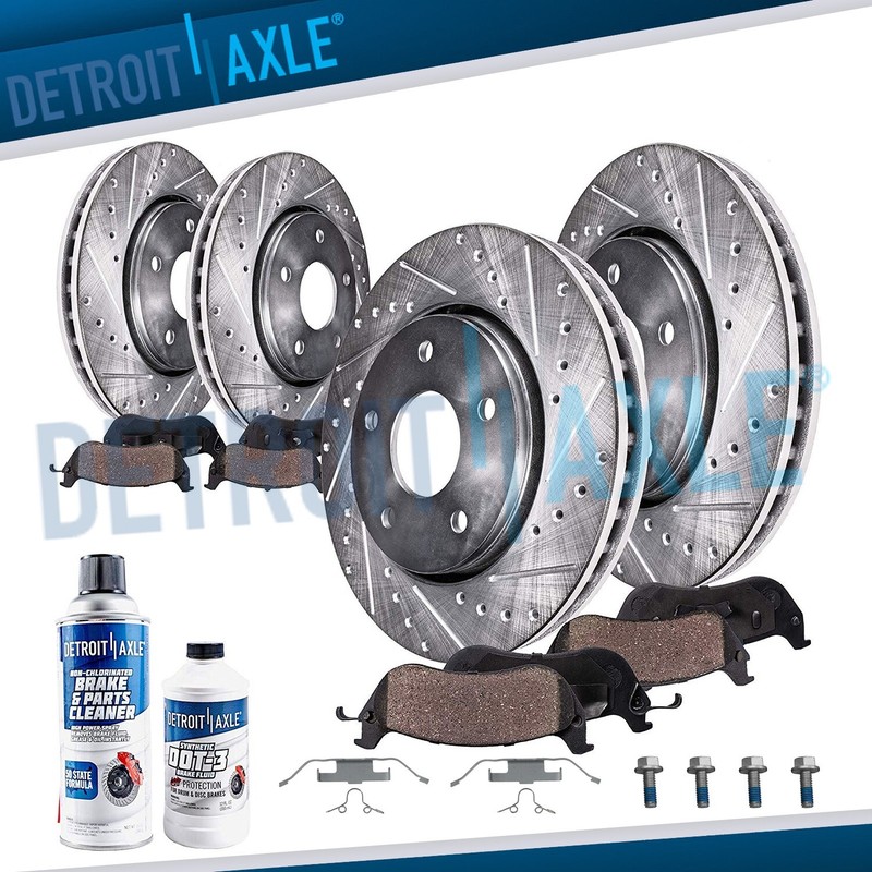 10pc Front Rear Drilled Rotors Brake Pads for BMW 228i xDrive Gran Coupe X1 X2