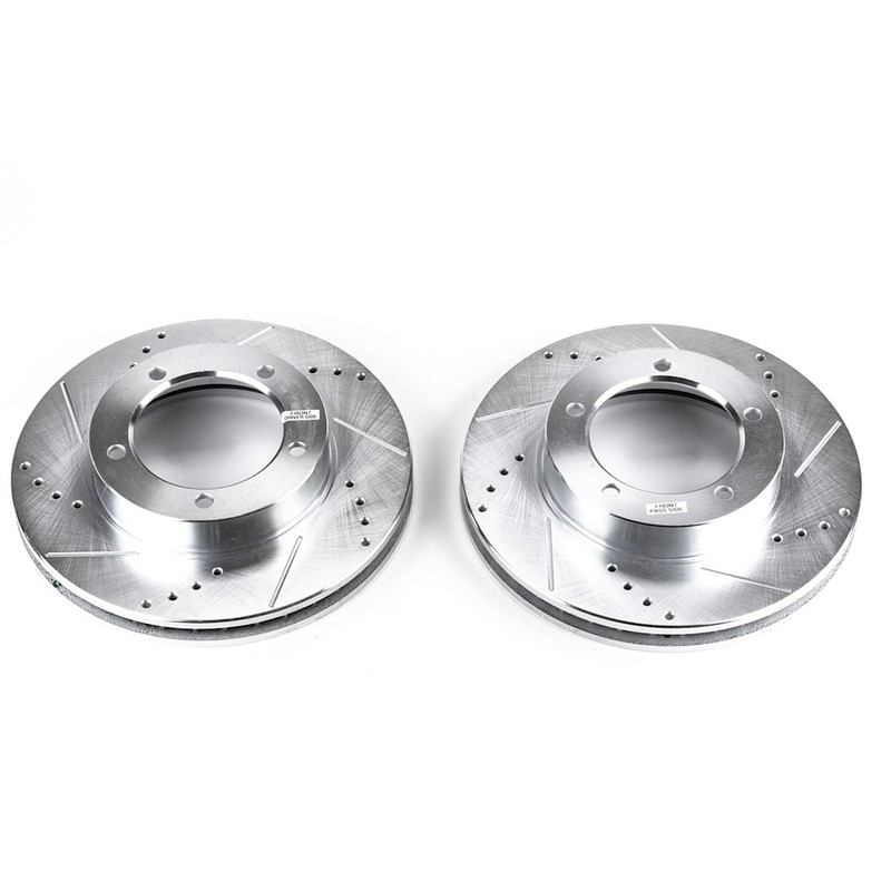 JBR735XPR Powerstop Brake Discs 2-Wheel Set Front for Lexus LX470 Land Cruiser