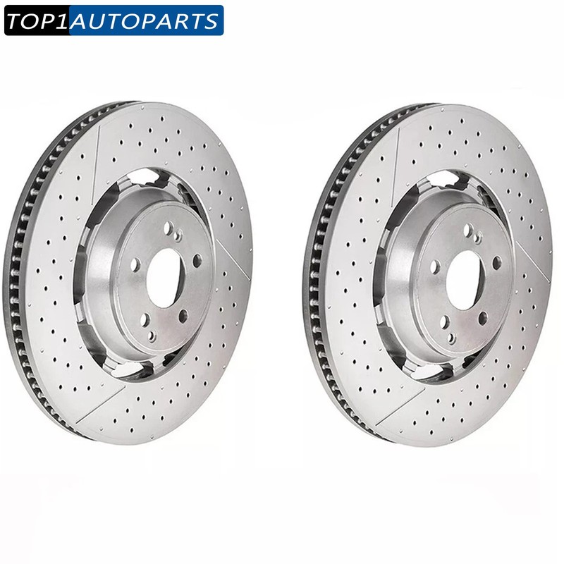 4x Front & Rear Brake Rotors for Mercedes-Benz W222 S63 AMG S65 AMG A2224212612 gallery