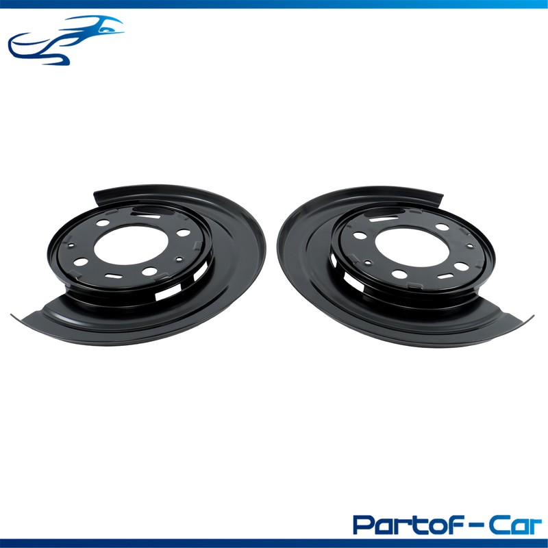 Pair Rear Side LH & RH Brake Plates Dust Shield For Ford F-450 Super Duty 11-12 gallery