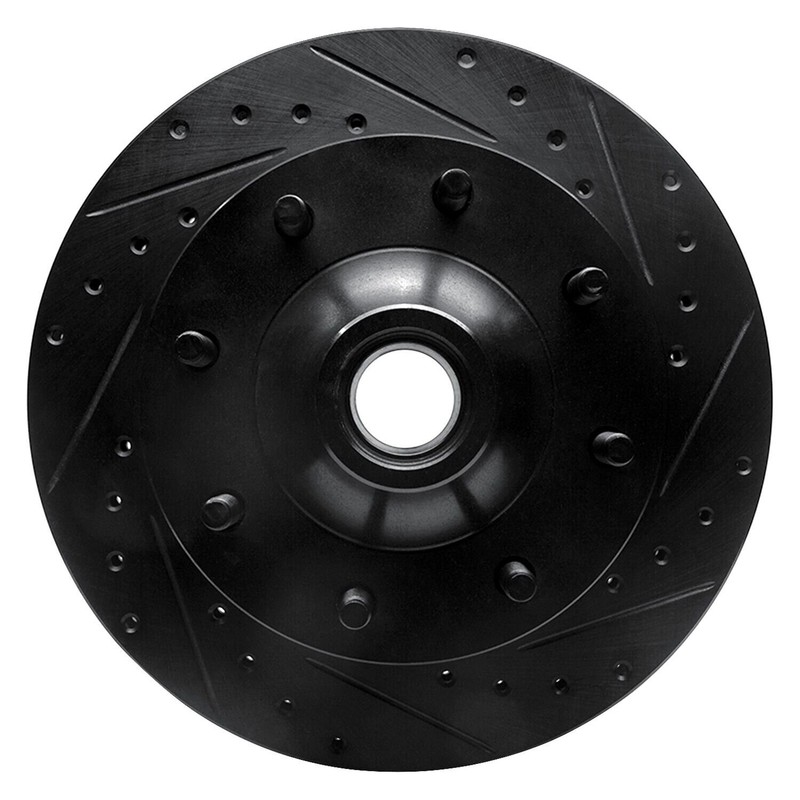 For Ford F-250 80-85 Brake Rotor eLINE Drilled & Slotted 1-Piece Front Passenger