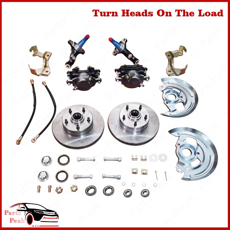 Front Spindle and Disc Brake Kit For Chevrolet Chevelle Malibu Camaro 1964-1974