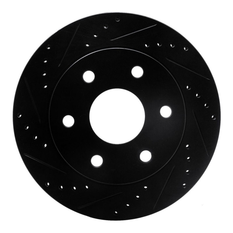 For GMC Yukon/Yukon XL 1500 2000-2006 Rotor Set | Drilled And Slotted | Black gallery