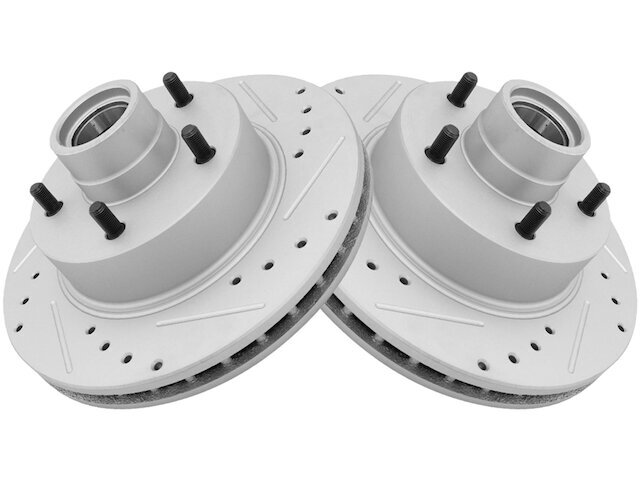 TRQ 24YV84X Front Brake Rotor Set Fits 1971-1974 Chevy G30 Van