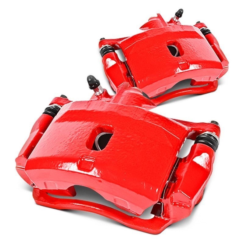 Powerstop S4299 Red Powder Coated Calipers for 98-02 C1500 C2500 K2500 K1500 gallery