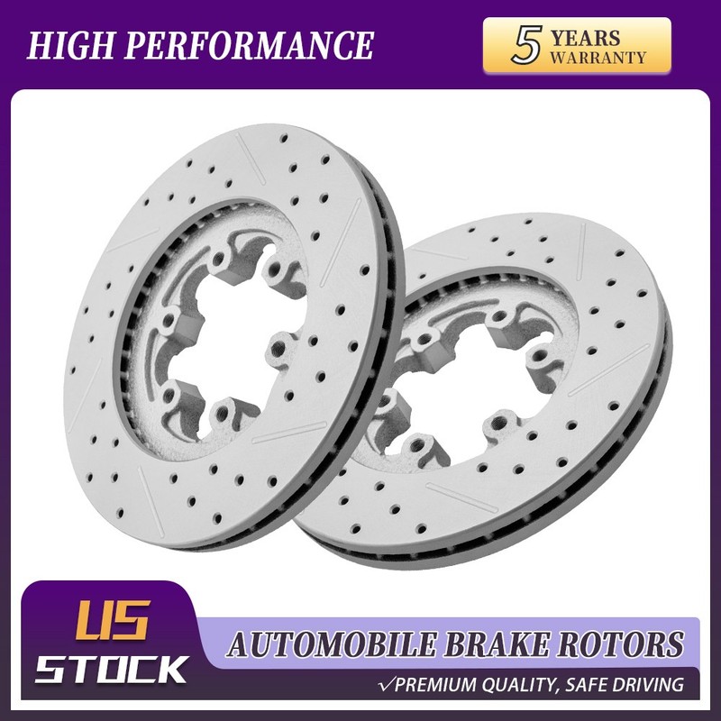 280mm Front Drilled Brake Rotors For Chevrolet Colorado GMC Canyon Isuzu