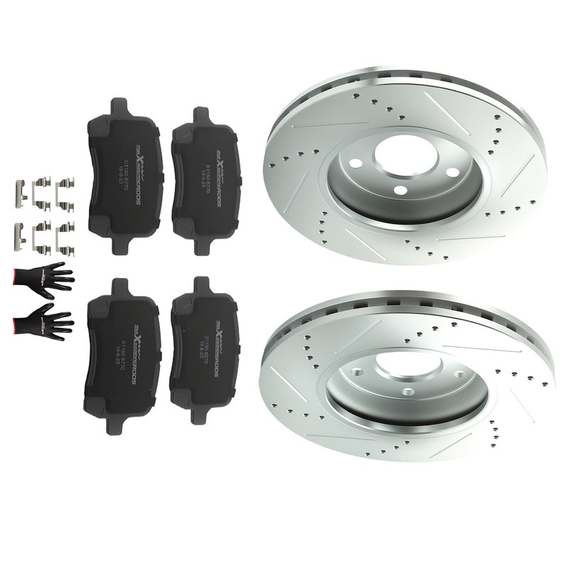 296mm Front Brake Rotors+Pads Set for Chevy Malibu /Pontiac G6 /Saturn Aura gallery