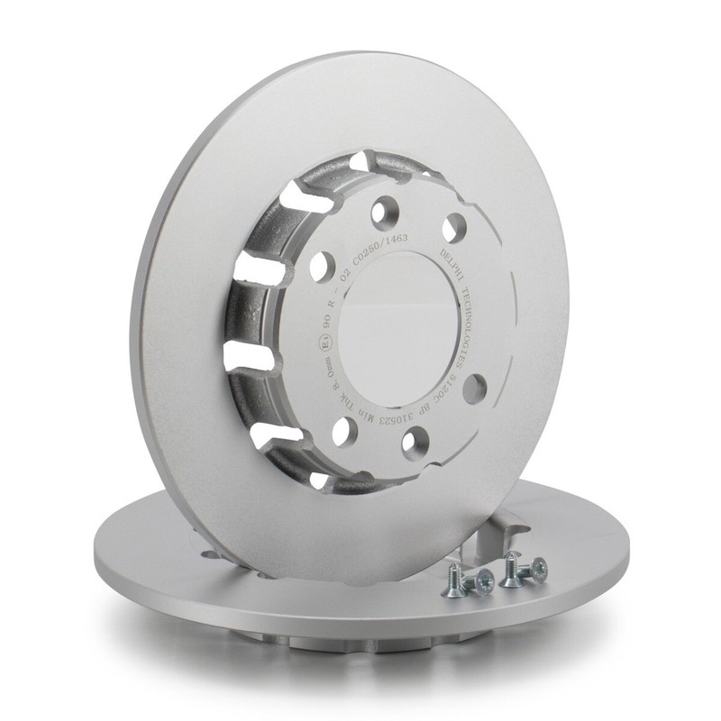 Delphi BG5120C 249mm Rear Brake Disc Set for Citroen Peugeot Vauxhall