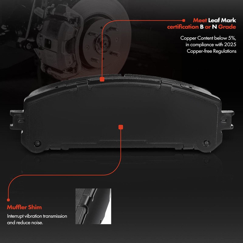 Disc Brake Rotor & Pads + Caliper for Lexus NX200t 15-17 Toyota Highlander Front gallery