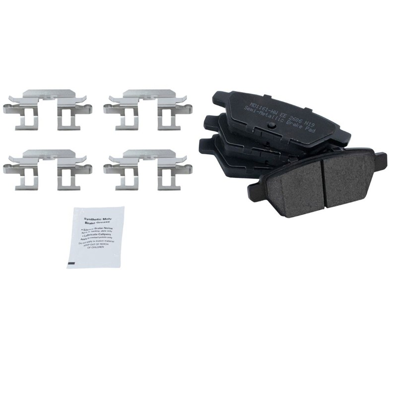 Rear Brake Pad & Rotor Kit Semi-Metallic For 09-12 Fusion 09-11 Milan MKZ gallery