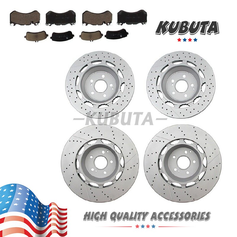 New Front+Rear Brake Disc Rotors+Pads For 2014-2020 Mercedes Benz S63 S65 AMG US