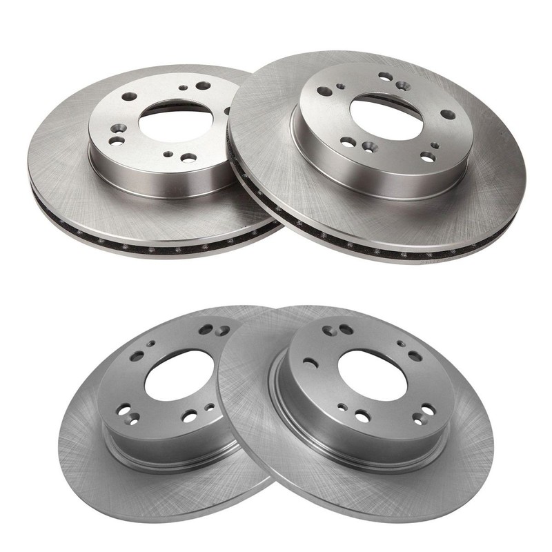 Front and Rear Brake Rotors Set For 2006-2011 Honda Civic
