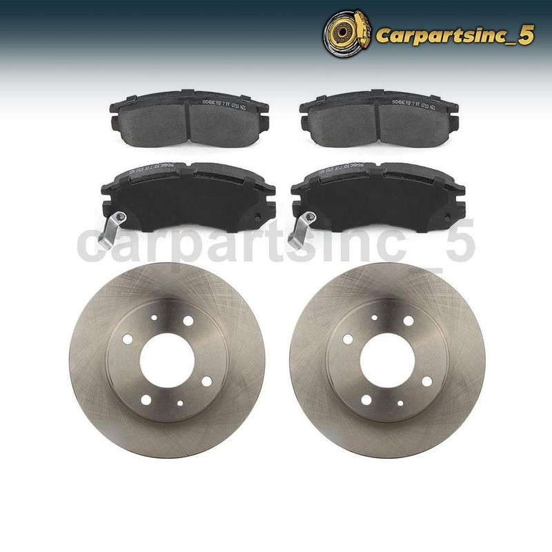 Brake Pad Brake Rotor Front Fits 1993-1994 Dodge Colt 1993 Eagle 2000 GTX