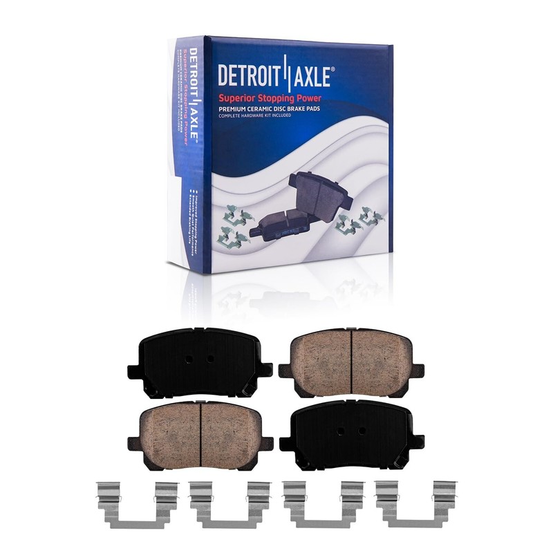 Front Drilled Brake Rotors Pads Rear Drums Shoes for 2003-2008 Toyota Corolla gallery